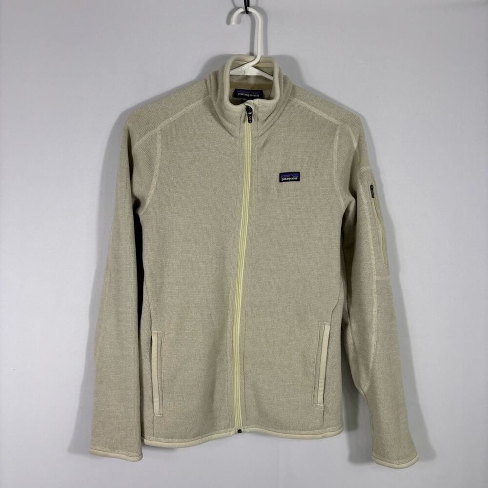 Patagonia Cream Full-Zip Fleece Jacket Size Small H0150